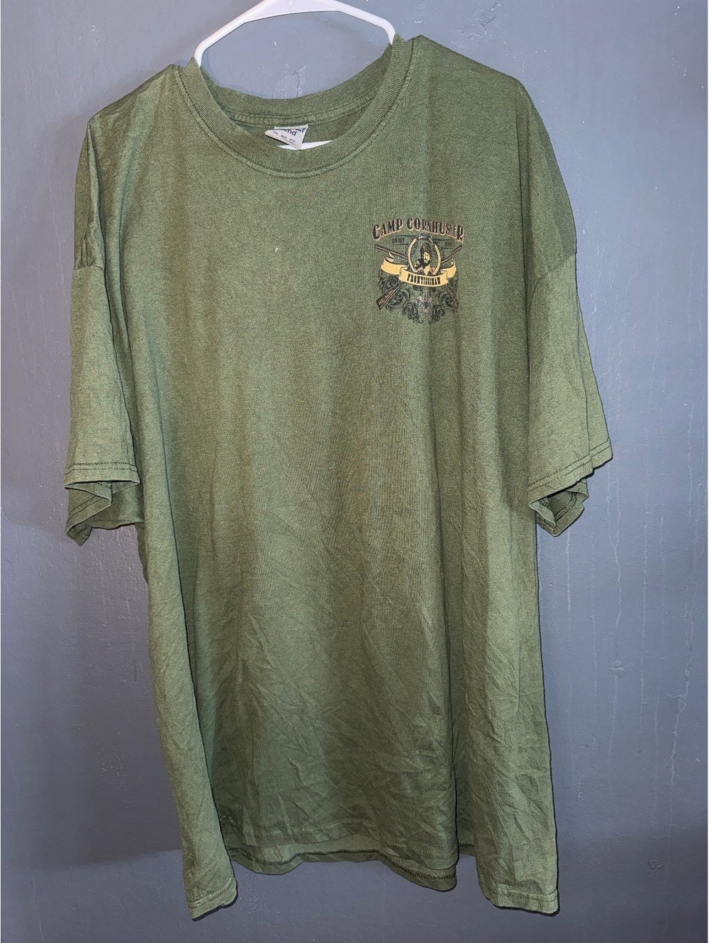 Camp Cornhusker Frontiersman Heavyweight Blend T-Shirt 4XL Green